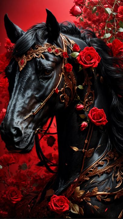 Amour : Cupidon a sorti ses flèches en or rose pour le cheval.