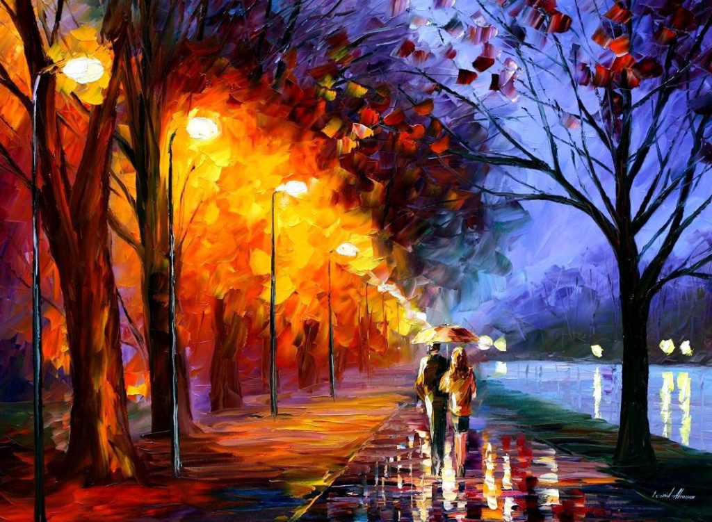 Les couleurs d'Afremov racontent une histoire