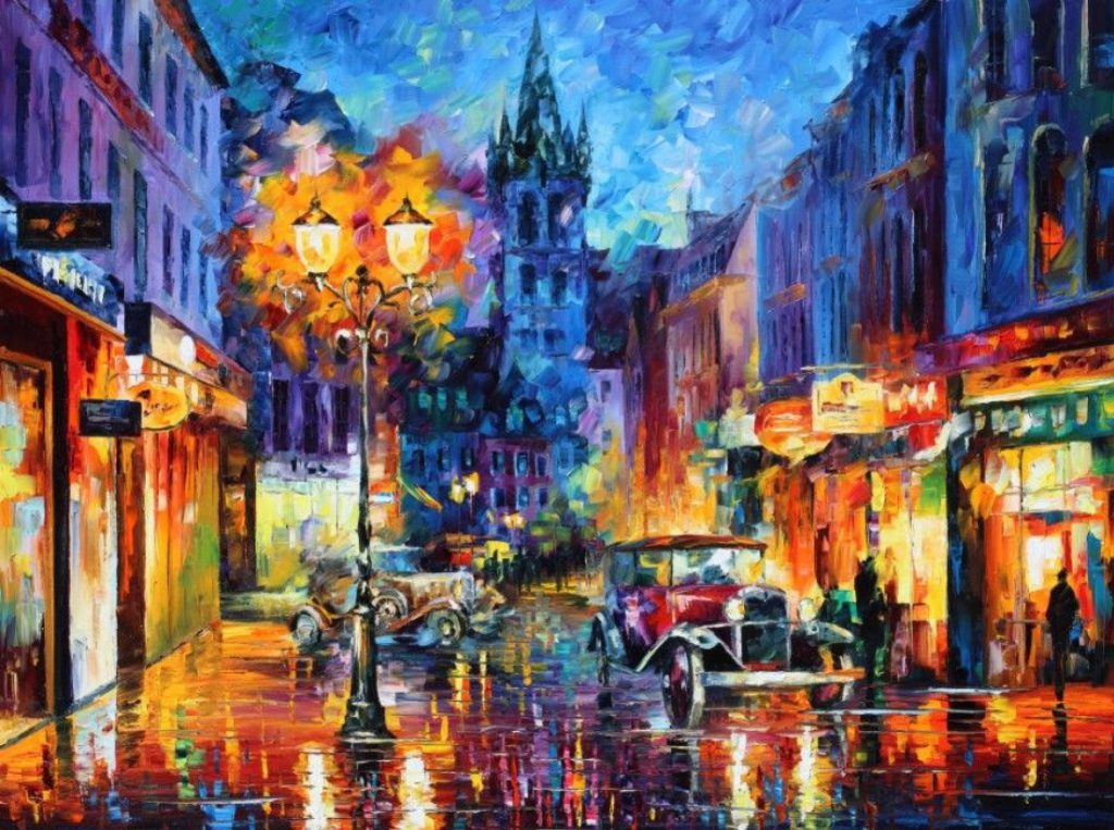 Les couleurs d'Afremov racontent une histoire