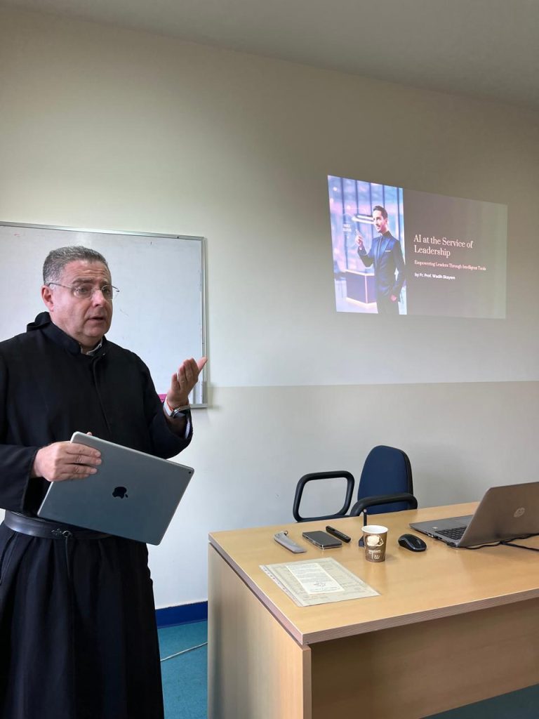 « L’intelligence artificielle au service du leadership" animée par le Professeur, le Père Wadih Skayem