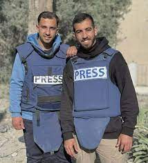 Saleh Aljafarawi et son ami Anas AlSherif