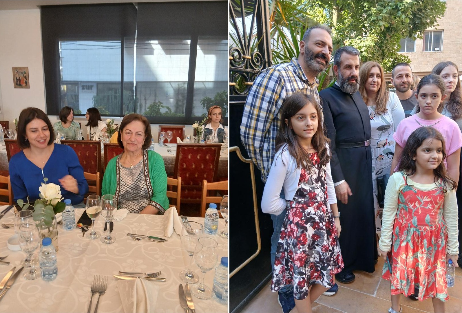 le déjeuner et la photo avant le départ.