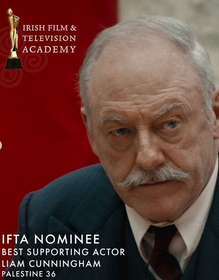 Liam Cunninghan meilleur acteur pour Paletine 36