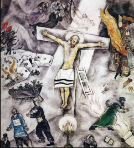 Marc Marc Chagall mêle crucifixion et résurrection dans un même souffle coloré : christianisme moderne