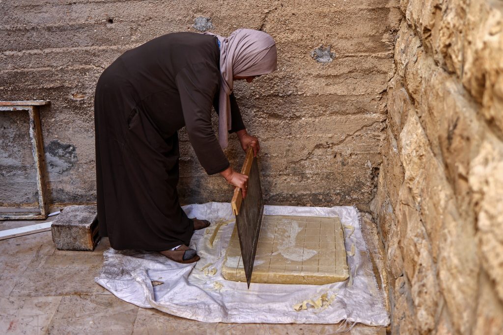 Fabrication du savon de Naplouse avec de l'huile d'olive