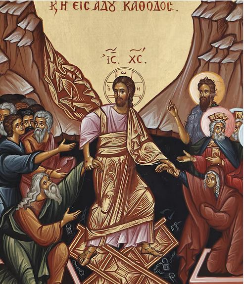 l'icône de la descente aux enfers :  la maîtrise du mystère du christianisme russe.